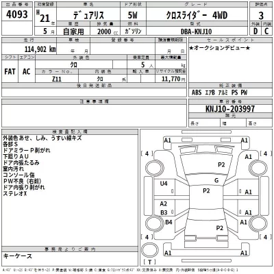 Nissan DUALIS  с аукциона в Японии