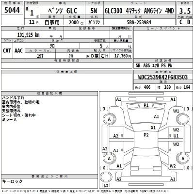 Mercedes-Benz GLC CLASS  с аукциона в Японии