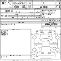 Toyota HARRIER лот № 187 оценка 3.5  с аукциона в Японии 2