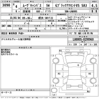 Daihatsu MOVE CANBUS лот № 3090 оценка 4.5  с аукциона в Японии 2