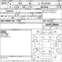 Subaru STELLA лот № 3173 оценка 4  с аукциона в Японии 2
