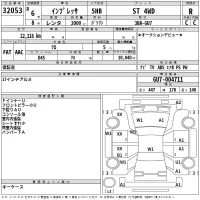 Subaru IMPREZA лот № 32053 оценка R  с аукциона в Японии 2