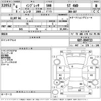 Subaru IMPREZA лот № 32052 оценка R  с аукциона в Японии 2
