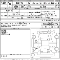 BMW X4 лот № 5089 оценка 4.5  с аукциона в Японии 2