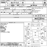 Toyota COROLLA TOURING лот № 70060 оценка RA  с аукциона в Японии 2