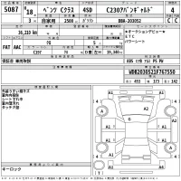 Mercedes-Benz C CLASS лот № 5087 оценка 4  с аукциона в Японии 2