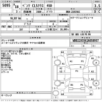 Mercedes-Benz CLS лот № 5095 оценка 3.5  с аукциона в Японии 2