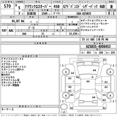 Toyota CROWN CROSSOVER  с аукциона в Японии