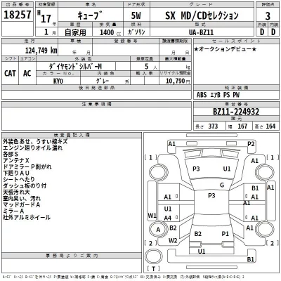 Nissan CUBE  с аукциона в Японии