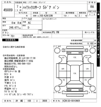 Toyota HILUX SURF лот № 45009 оценка RA  с аукциона в Японии 10