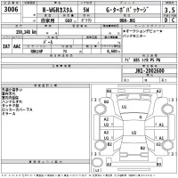 Honda N WGN лот № 3006 оценка 3.5  с аукциона в Японии 2