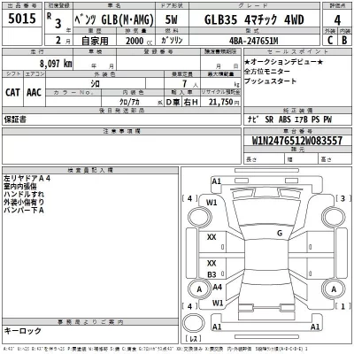 Mercedes-Benz AMG  с аукциона в Японии