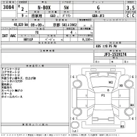 Honda N BOX лот № 3084 оценка 3.5  с аукциона в Японии 2