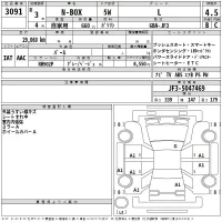 Honda N BOX лот № 3091 оценка 4.5  с аукциона в Японии 2