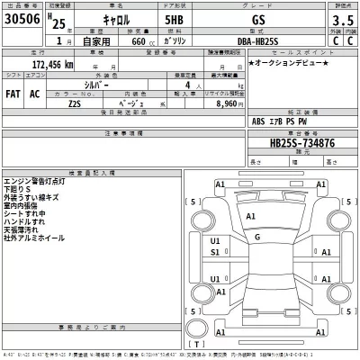 Mazda CAROL  с аукциона в Японии
