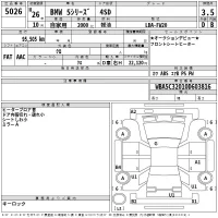 BMW 5-Series лот № 5026 оценка 3.5  с аукциона в Японии 2