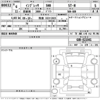 Subaru IMPREZA лот № 80032 оценка 5  с аукциона в Японии 2