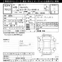 Suzuki ALTO LAPIN лот № 70121 оценка R  с аукциона в Японии 10