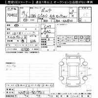 Toyota PORTE лот № 70402 оценка 3.5  с аукциона в Японии 10