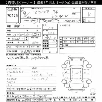 Nissan STAGEA лот № 70475 оценка R  с аукциона в Японии 10