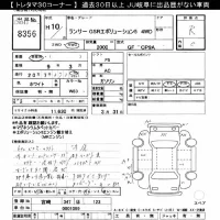 Mitsubishi LANCER лот № 8356 оценка R  с аукциона в Японии 11
