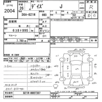 Nissan DAYZ лот № 2004 оценка R  с аукциона в Японии 10
