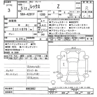 Subaru REX лот № 3 оценка R  с аукциона в Японии 10