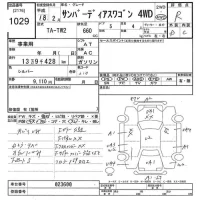 Subaru GOLF ALLTRACK лот № 1029 оценка R  с аукциона в Японии 8
