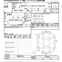 Volkswagen GOLF TOURAN лот № 288 оценка 3.5  с аукциона в Японии 10