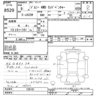 Suzuki JIMNY лот № 8529 оценка R  с аукциона в Японии 9