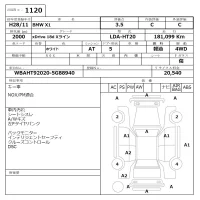 BMW X1 лот № 1120 оценка 3.5  с аукциона в Японии 6