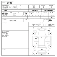 Honda STEP WAGON лот № 2020 оценка 3  с аукциона в Японии 6