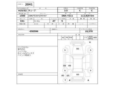 Nissan CUBE  с аукциона в Японии