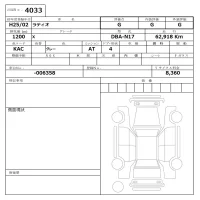 Nissan TIIDA LATIO лот № 4033 оценка G  с аукциона в Японии 6