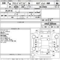 Toyota ALPHARD лот № 108 оценка RA  с аукциона в Японии 2