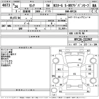 Nissan SERENA лот № 4073 оценка RA  с аукциона в Японии 2