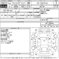 Honda FIT лот № 10072 оценка 3  с аукциона в Японии 11