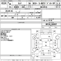 Nissan SERENA лот № 4114 оценка 3.5  с аукциона в Японии 2