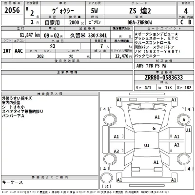 Toyota VOXY  с аукциона в Японии