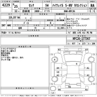 Nissan SERENA лот № 4229 оценка RA  с аукциона в Японии 2