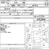 Suzuki SWIFT лот № 4323 оценка 3.5  с аукциона в Японии 2