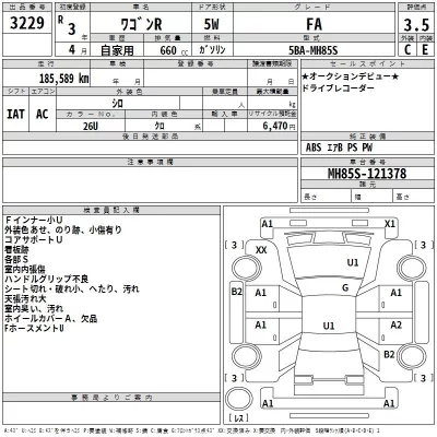 Suzuki WAGON R  с аукциона в Японии