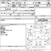 Daihatsu HIJET TRUCK лот № 3251 оценка RA  с аукциона в Японии 2