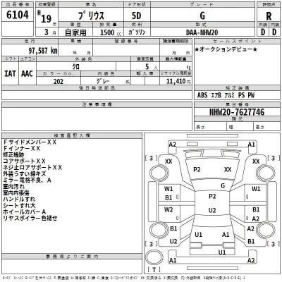 Toyota Prius  с аукциона в Японии