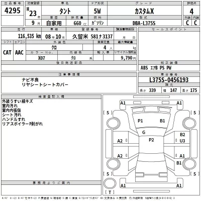 Daihatsu TANTO  с аукциона в Японии