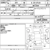 Subaru STELLA лот № 32003 оценка 3  с аукциона в Японии 2
