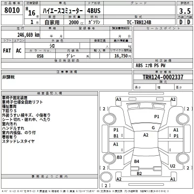 Toyota HIACE  с аукциона в Японии