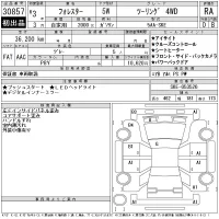Subaru FORESTER лот № 30857 оценка RA  с аукциона в Японии 11