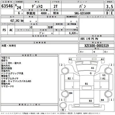 Hino DUTRO  с аукциона в Японии