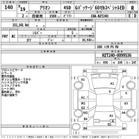 Toyota ALLION лот № 140 оценка R  с аукциона в Японии 2